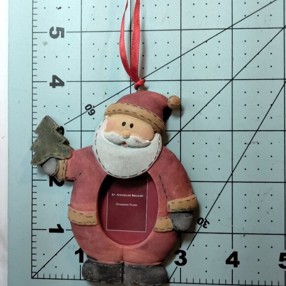 St Nicholas Square Holiday Frame Ornaments  Reindeer Snowman Santa Lot 3 - Picture 7 of 13